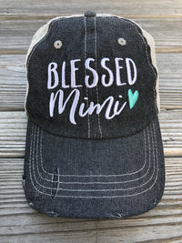 Blessed Mimi Embroidered Hat Cap