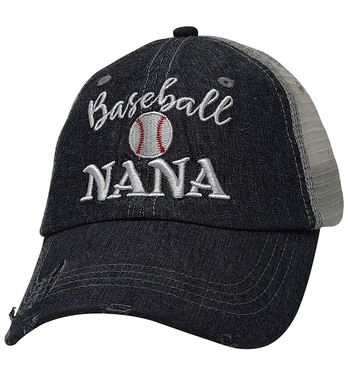 Baseball Nana Grandma Mesh Embroidered MESH Hat Trucker Hat Cap-214