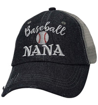 Baseball Nana Grandma Mesh Embroidered MESH Hat Trucker Hat Cap-214